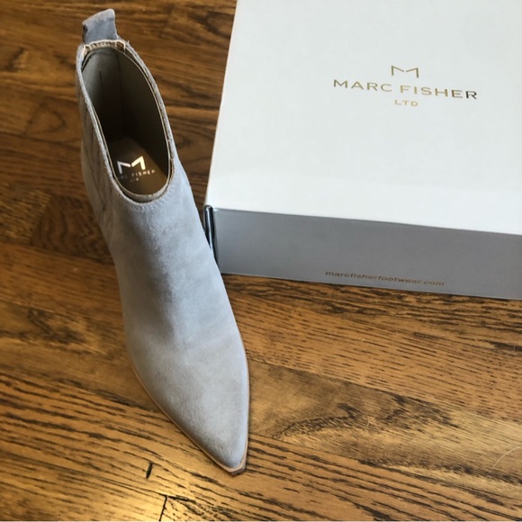 Marc Fisher Orlanda booties 9.5 light grey NEW - Picture 4 of 8